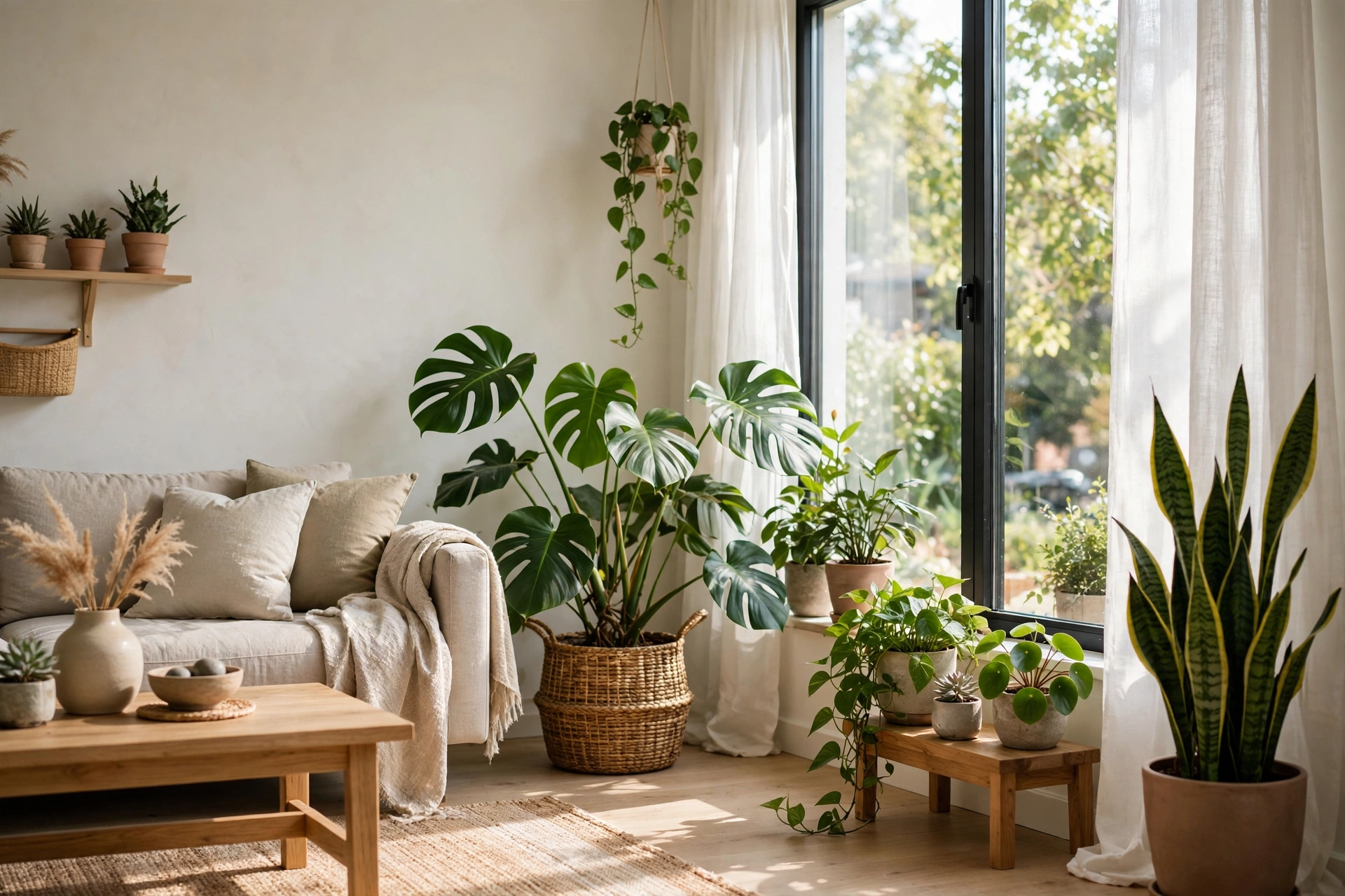 10 พรรณไม้ฟอกอากาศปลูกในร่มยอดนิยม แต่งบ้านเสริมมุมธรรมชาติสไตล์ Biophilic Design