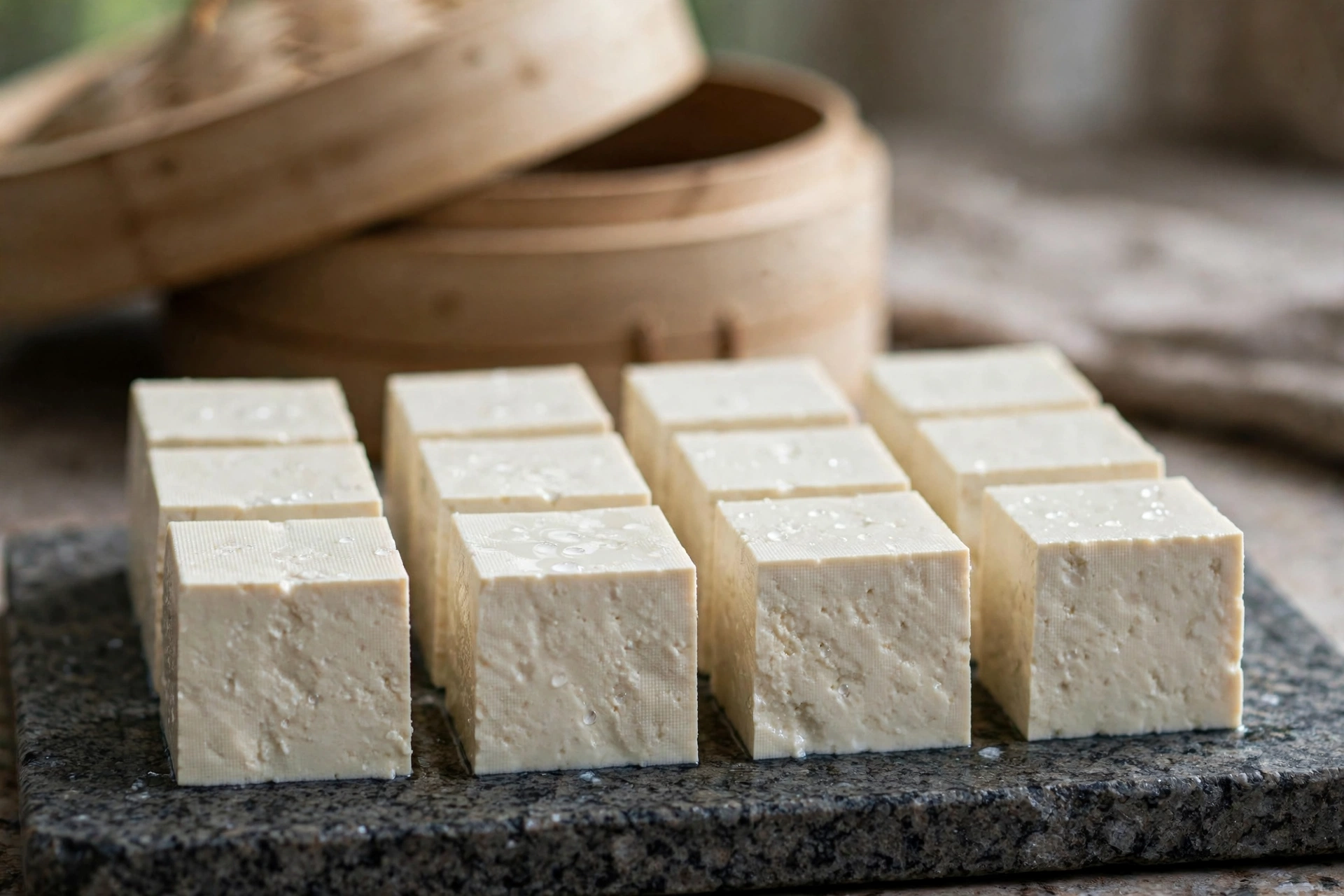 เต้าหู้แข็ง (Firm Tofu) — 10 อันดับอาหารธรรมชาติที่มีปริมาณแคลเซียมสูงที่สุดต่อ 100 กรัม