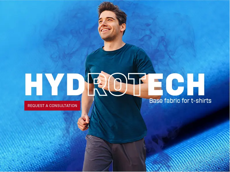 ผ้า Hydrotech — 10 ชนิดผ้าพรีเมียมยอดนิยมสำหรับการผลิตเสื้อยืดและเสื้อโปโลปี 2026 ที่โรงงานการ์เม้นท์แนะนำ