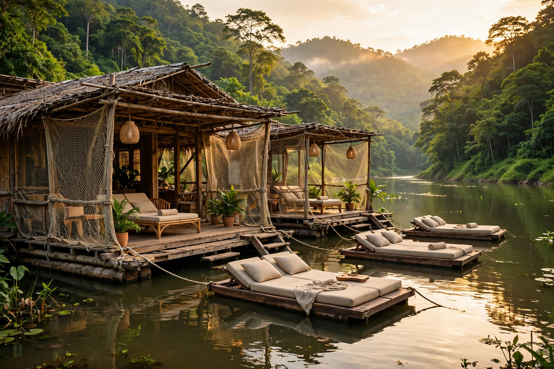 บินหลา ราฟท์ รีสอร์ท (Binlha Raft Resort Kanchanaburi) — 10 ที่พักและรีสอร์ตริมน้ำกาญจนบุรี บรรยากาศสุดสงบสำหรับทริปพักผ่อนรับลมหนาวปลายปี 2569