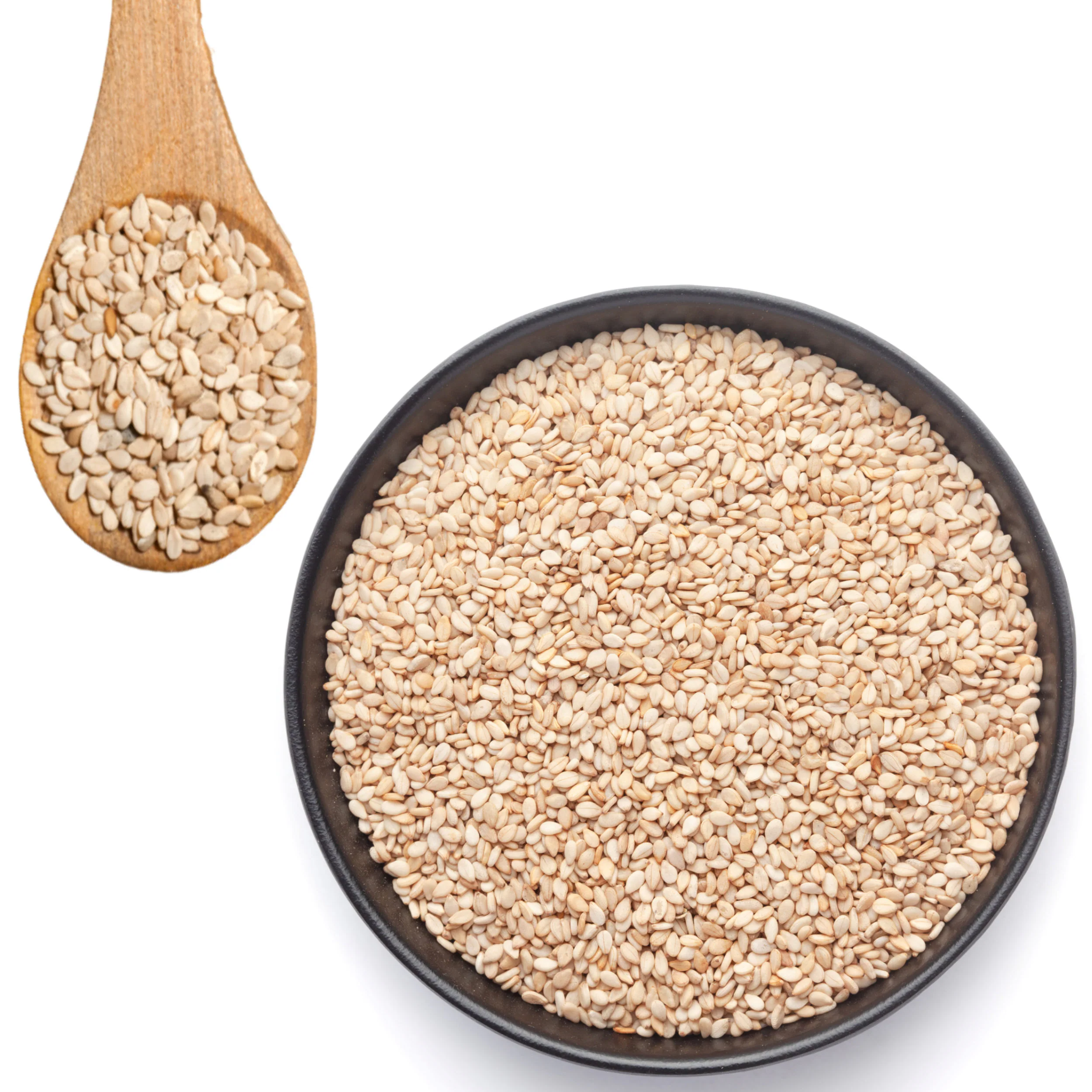 เมล็ดงา (Sesame Seeds) — 10 อันดับอาหารธรรมชาติที่มีแมกนีเซียมสูงที่สุดต่อ 100 กรัม เสริมการนอนหลับลึกและผ่อนคลายกล้ามเนื้อ
