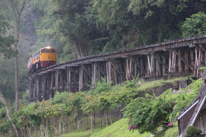 ทางรถไฟสายมรณะ แม่น้ำแคว–ถ้ำกระแซ (กาญจนบุรี) — 10 เส้นทางรถไฟท่องเที่ยวสายธรรมชาติและประวัติศาสตร์ยอดนิยมในไทย ปี 2569 สัมผัสเสน่ห์การเดินทางแบบ Slow Travel