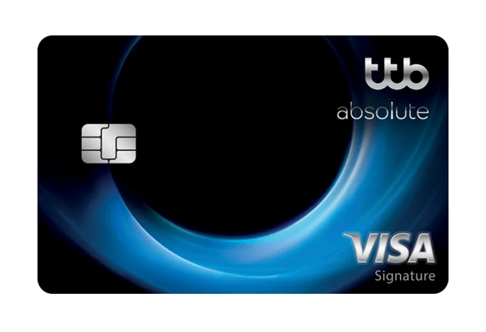 ttb absolute Visa Signature — 10 บัตรเครดิตสะสมไมล์บินยอดนิยมปี 2569 ปลดล็อกการเดินทางระดับพรีเมียมพร้อมสิทธิประโยชน์สนามบินสุดคุ้ม