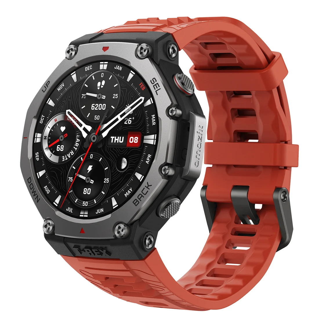 Amazfit T-Rex 3 — 10 อันดับสมาร์ตวอทช์สายลุยและเอาต์ดอร์ แบตเตอรี่โหมด GPS อึดที่สุดในไทย ปี 2026