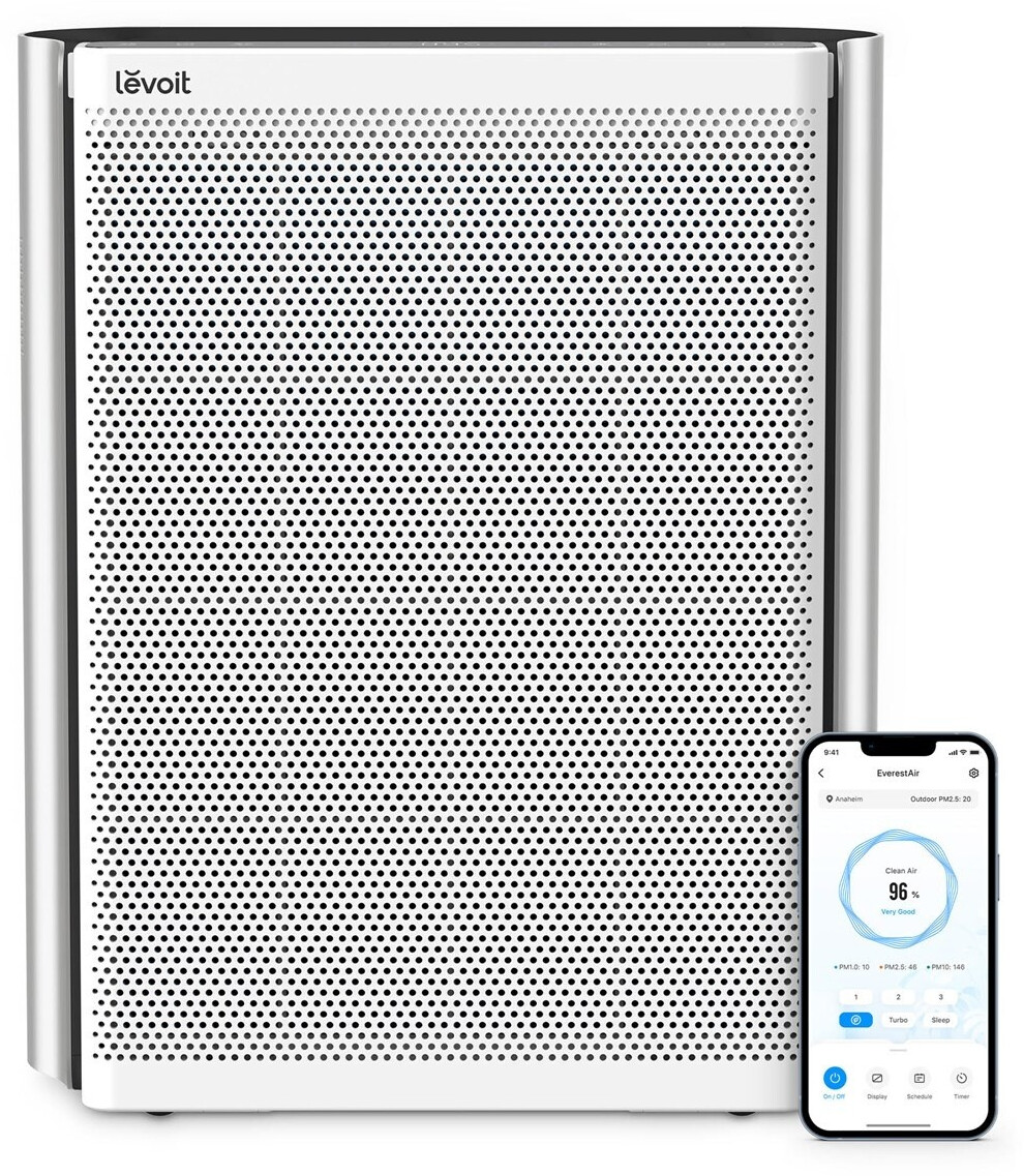 Levoit EverestAir Smart Air Purifier — 10 อันดับเครื่องฟอกอากาศในบ้านที่มีอัตราสร้างอากาศบริสุทธิ์ (CADR ฝุ่น) สูงสุดในไทย ปี 2026